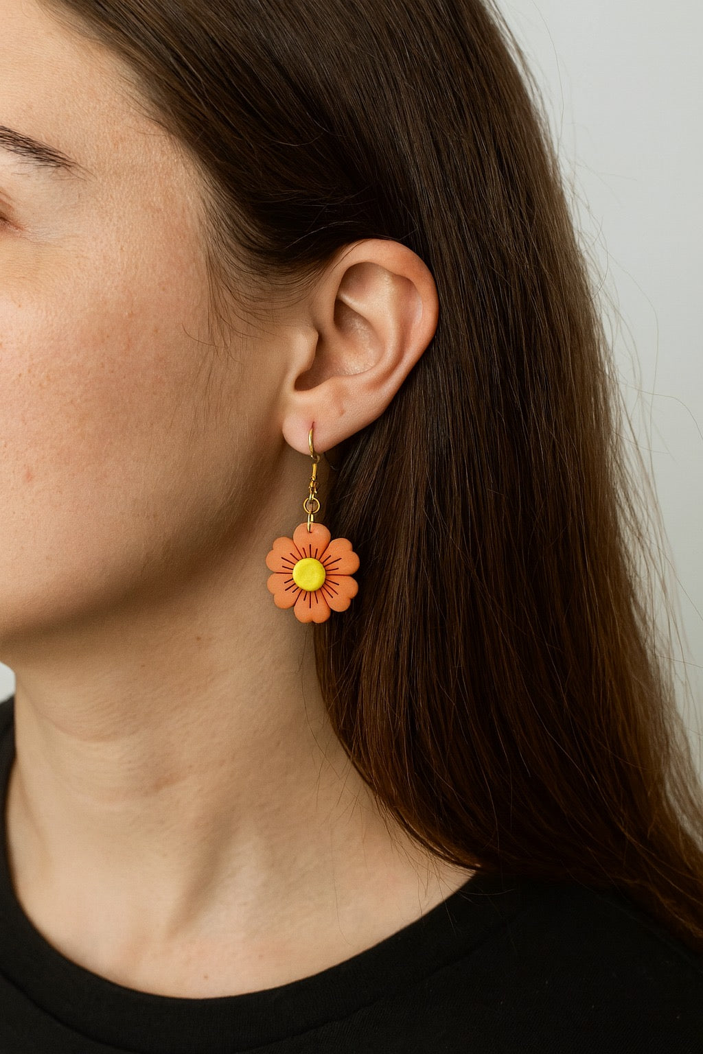 Orange Flower Earrings ā Bright, Bold & Handmade with Love