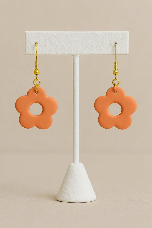 Retro Bloom Clay Earrings 🌼✨