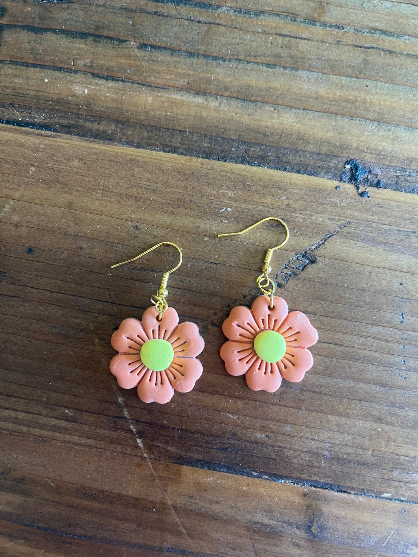 Orange Flower Earrings – Bright, Bold &amp; Handmade with Love