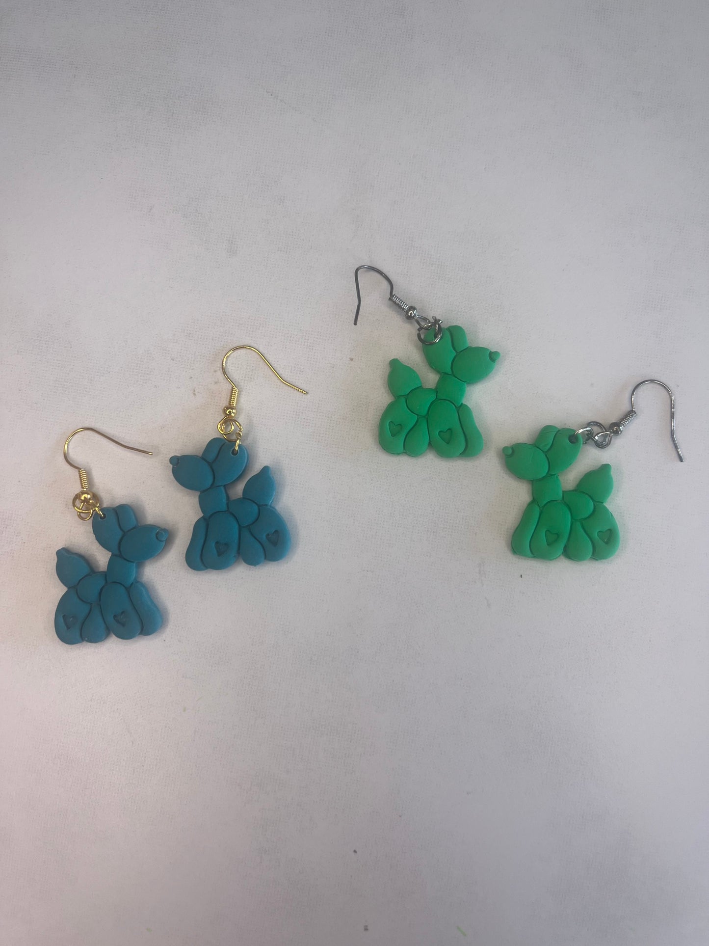 🎈🐶 Balloon Dog Polymer Clay Earrings