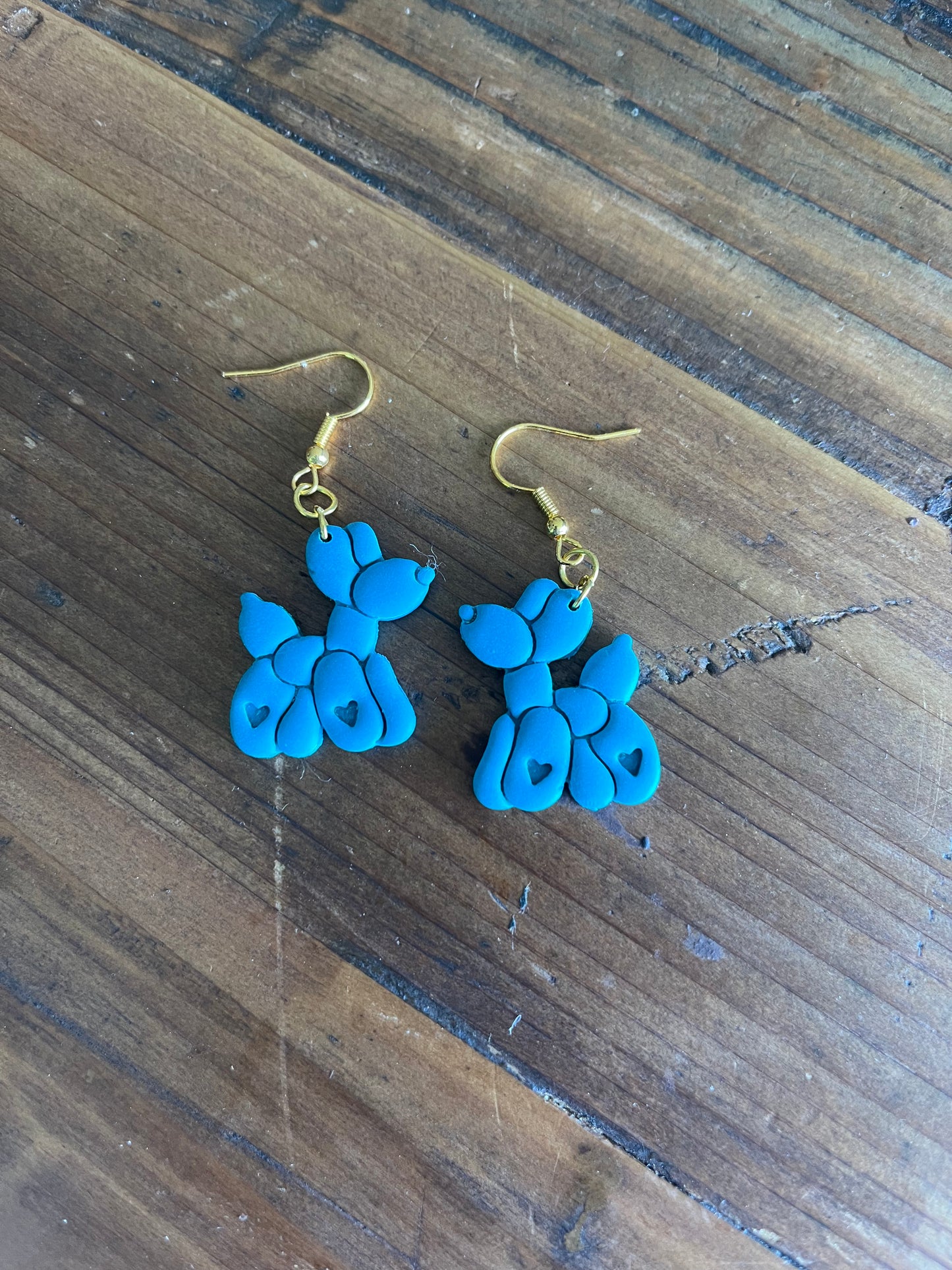 🎈🐶 Balloon Dog Polymer Clay Earrings